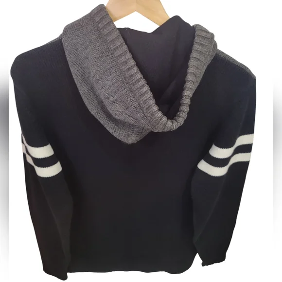 NHL by ILANCO Ottawa Senators Knit Hoodie Black Sens Pullover Sweater Me… - Picture 9 of 16